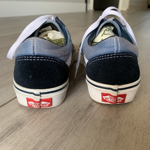 Vans Blue and White Women's Sneakers - Picture 2 of 3